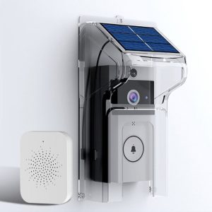 Solar Transparent Rain Cover Intelligent Visual Doorbell Wireless Video Doorbell Surveillance Camera