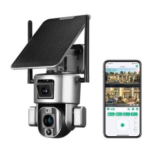 4G Solar Dual Security Camera 20X Zoom